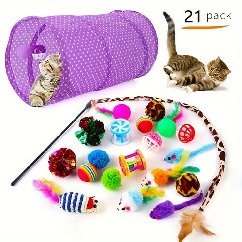 21 Piezas De Juguetes Para Gatitos Surti